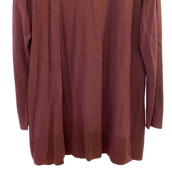 Eileen Fisher Turtleneck Maroon Tencel Silk Blend Sweater Tunic Women’s Size 2X - Picture 6 of 9